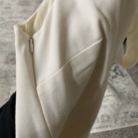 NWT Diane Von Furstenberg Jenn Sleeveless Ivory Dress Size 10 - Picture 3 of 8